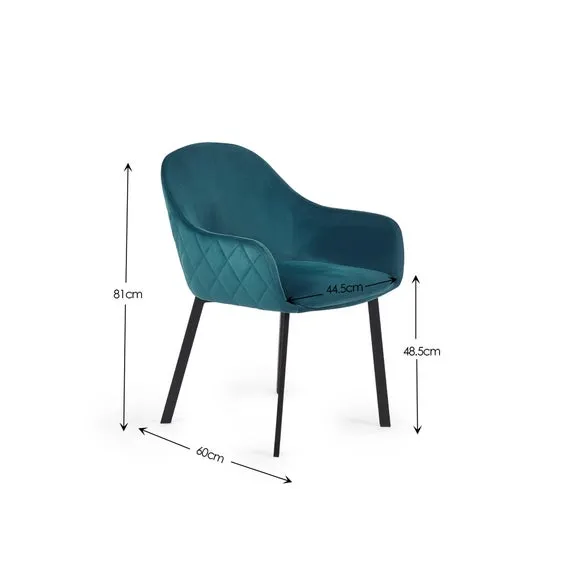 Nero 2 Seater Dining Table Table with 2 Lima Dining Chairs 5
