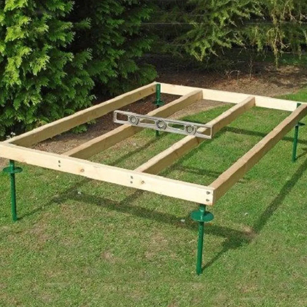 Shires Adjustable Shed Base Approx 7 x 7 Feet in Brown 2