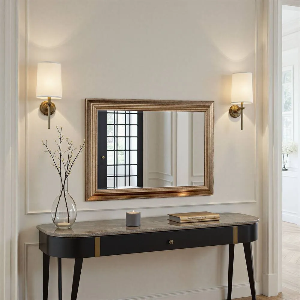 Yearn Mirrors Classic Champagne Framed Bevelled Wall Mirror in Gold 2