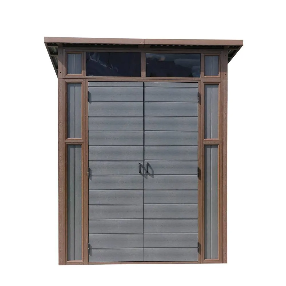 Mercia 7 x 7 Feet Premium Composite Pent Shed - L208 x W203 x H240 cm - Grey 2