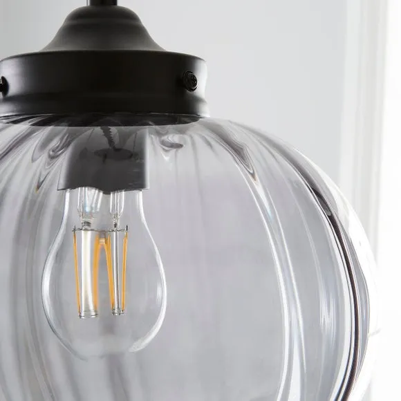 Voyager Smoked Glass Pendant Light 3