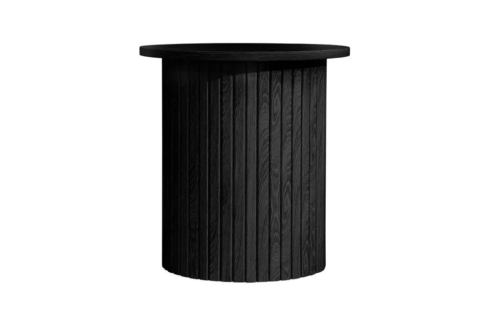 Birlea Black Fluted Side Table Axel 4