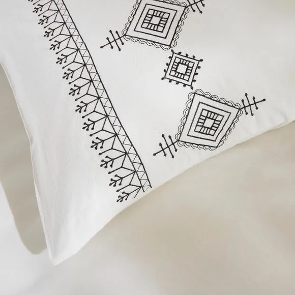 Embroidered Inca 100% Cotton Duvet Cover and Pillowcase Set 5