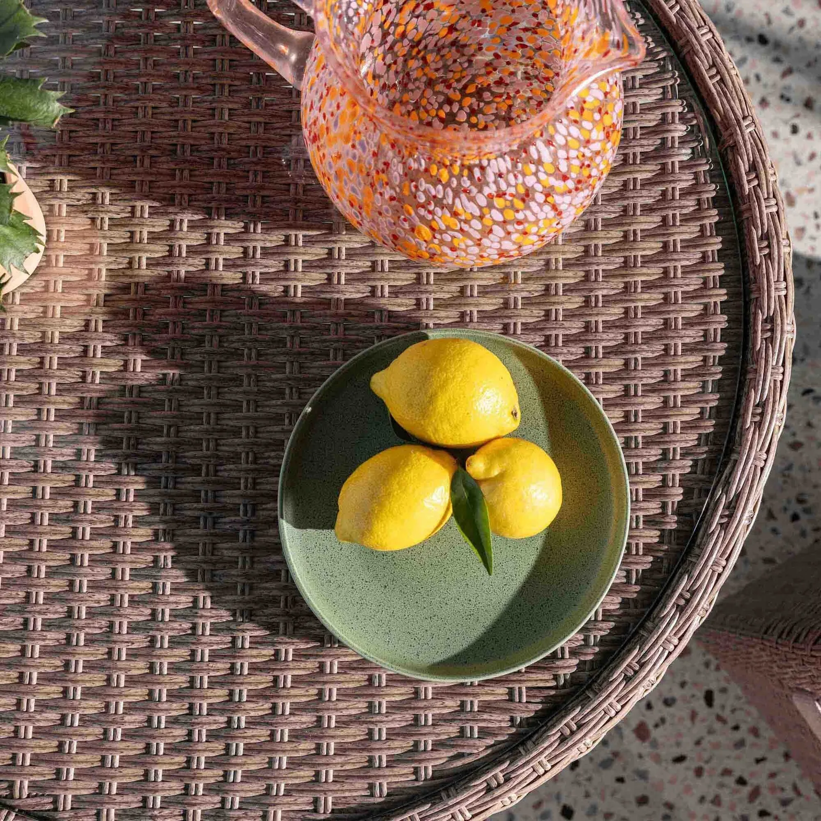 Lazise Bistro Set, Rattan, Brown | Barker & Stonehouse 3
