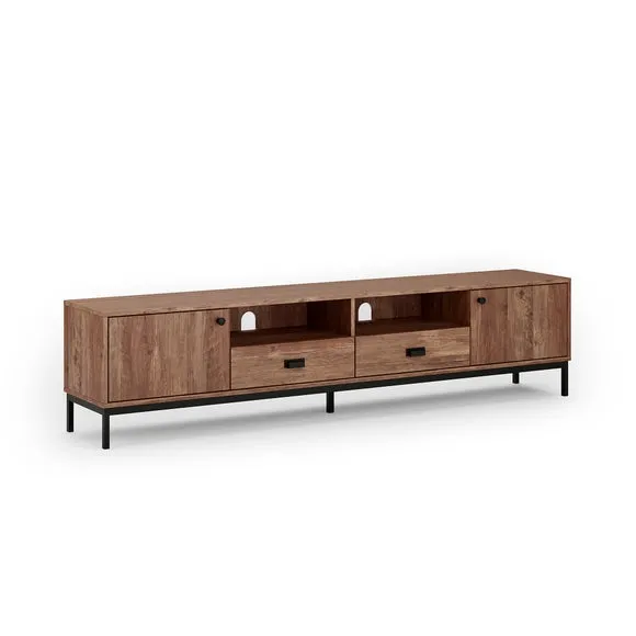 Fulton Pine Extra Wide TV Unit for TVs up to 80" 6