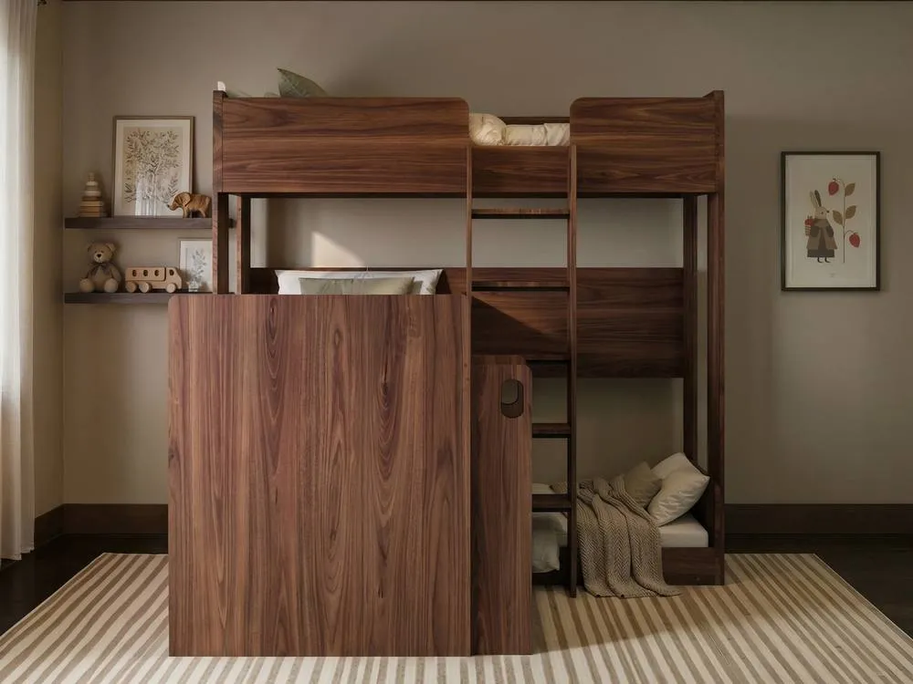 Flair Bode Triple Sleeper Bed in Walnut 2