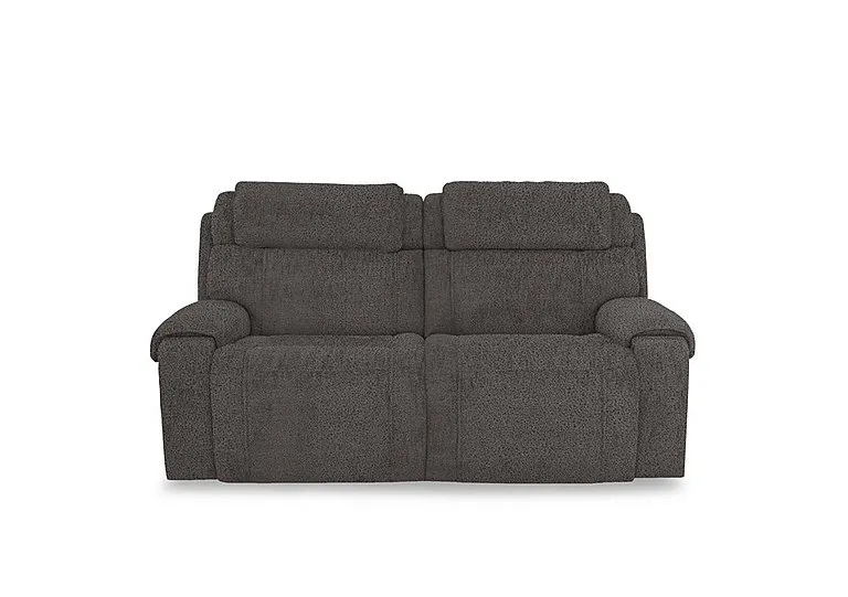 Hollywood Fabric 3 Seater Power Recliner Sofa with Power Headrests and Storage Arms - Dark Grey