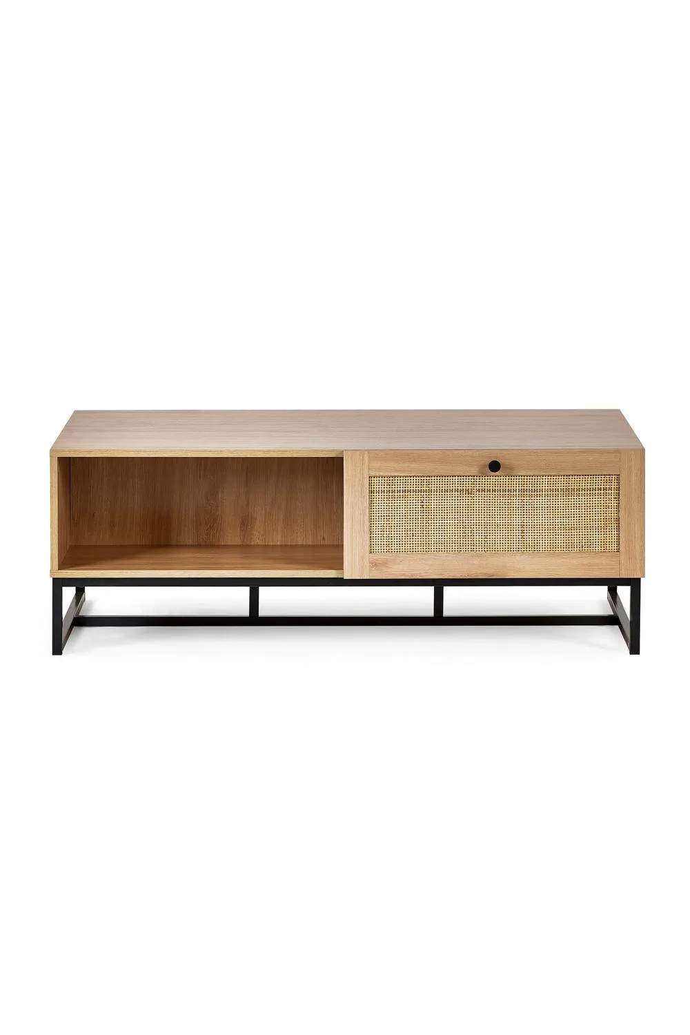 Julian Bowen Padstow Rattan Coffee Table in Light Oak 4