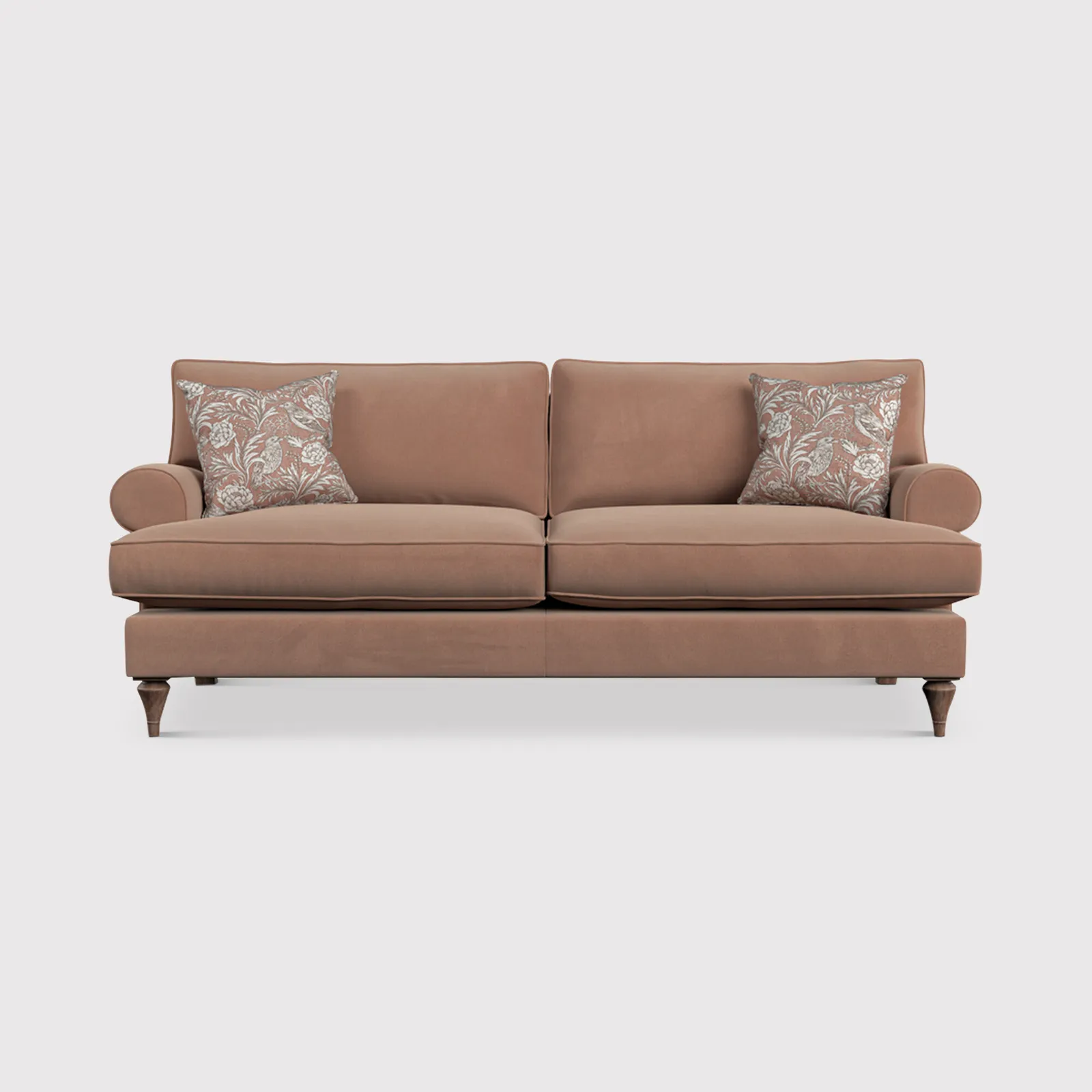 English Heritage Finch Medium Sofa Standard Back, Pink Fabric | Barker & Stonehouse 1
