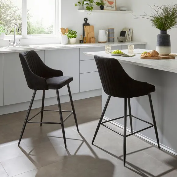 Shea Counter Height Barstool, Velvet 2