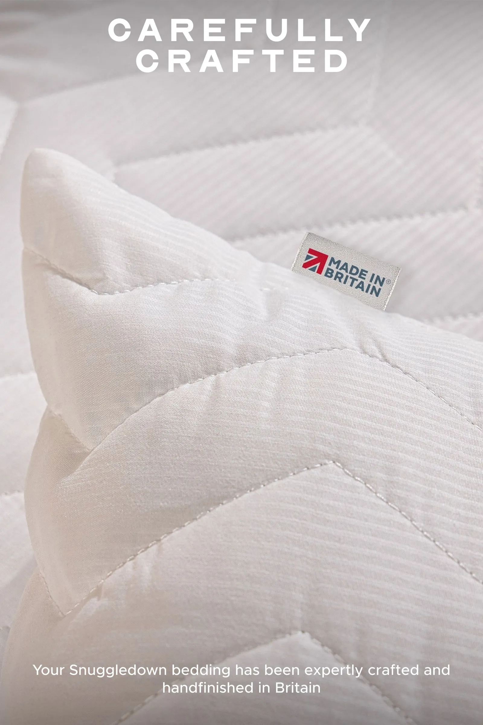 Snuggledown Scandi Rebound Pillow, Firm Support, 2 Pack in White 6