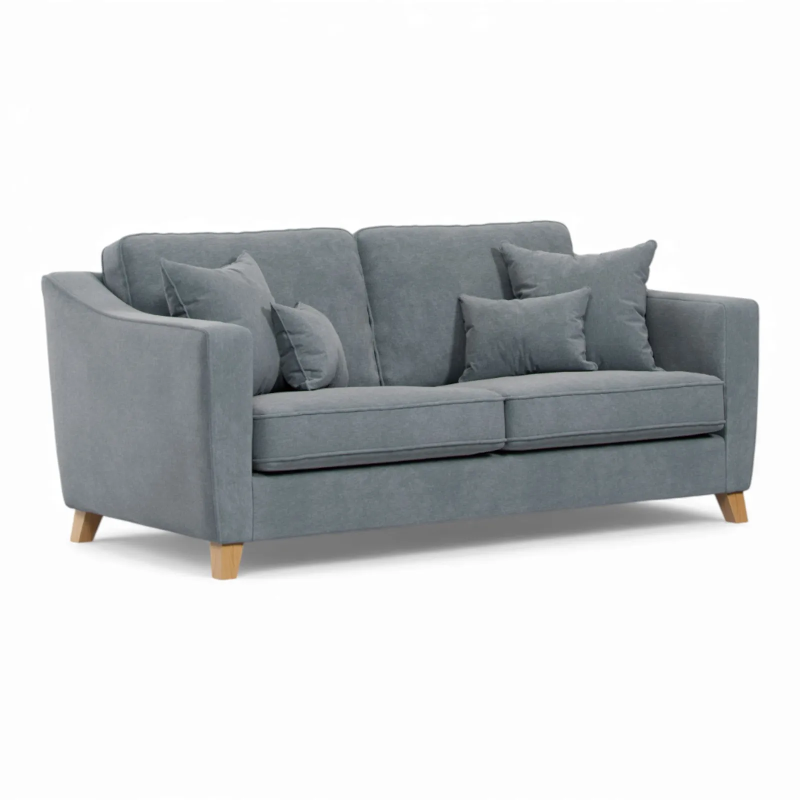 The Great Sofa Company Jackson 3 Seater Chenille Sofa in Blue 2