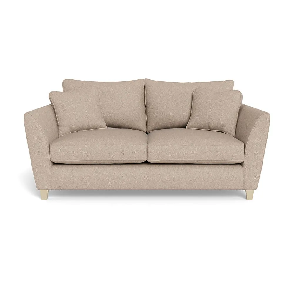Heal's Torino 3 Seater Sofa Boucle Tweed Pearl Natural Feet 1