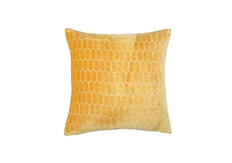 Honeycomb Small Cushion - Mustard