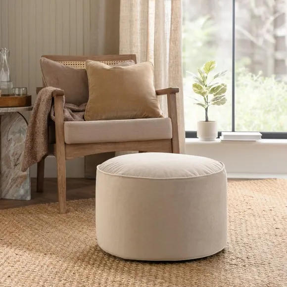 Eliza Velvet Pouffe 1