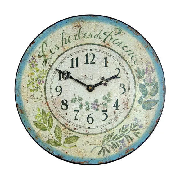 French Herb Wall Clock 2