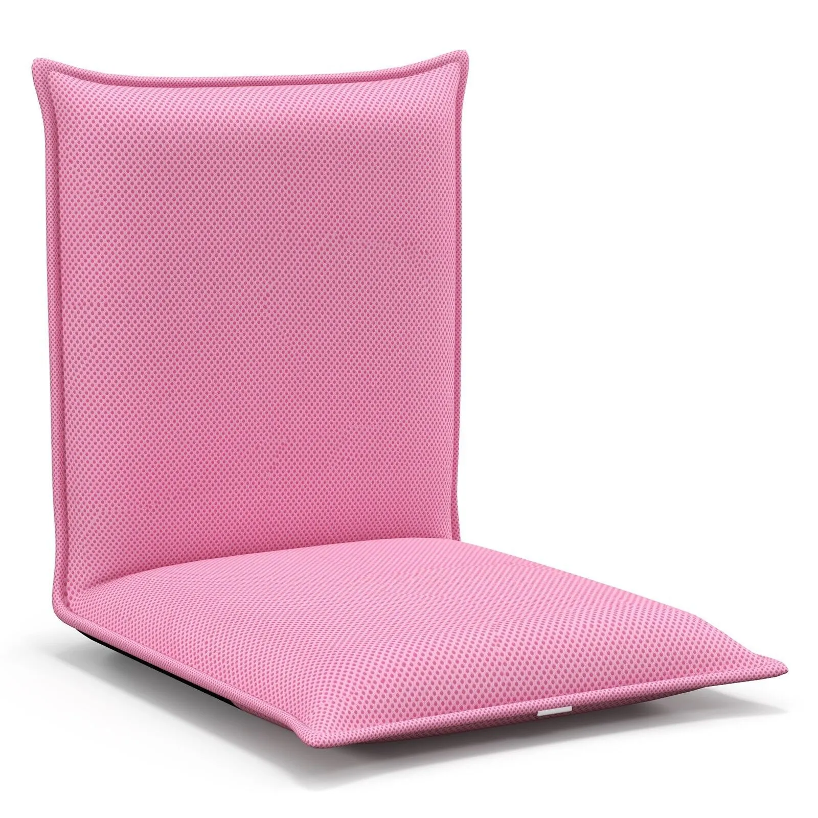 Costway Lazy Sofa Floor Chair Foldable Gaming Chair Recliner With 6 Adjustable Positions in Pink 4