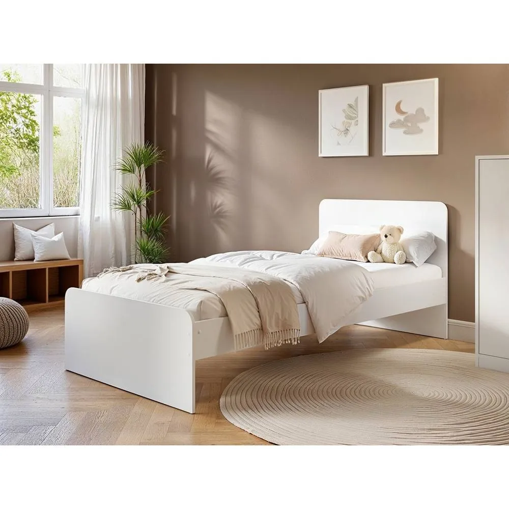 Flair Wizard Single Bed Frame in White 1