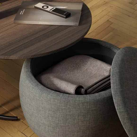 Bryant Upholstered Pouffe Coffee Table Nest 4