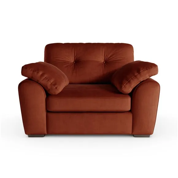Milton Matte Velvet Snuggle Chair 6