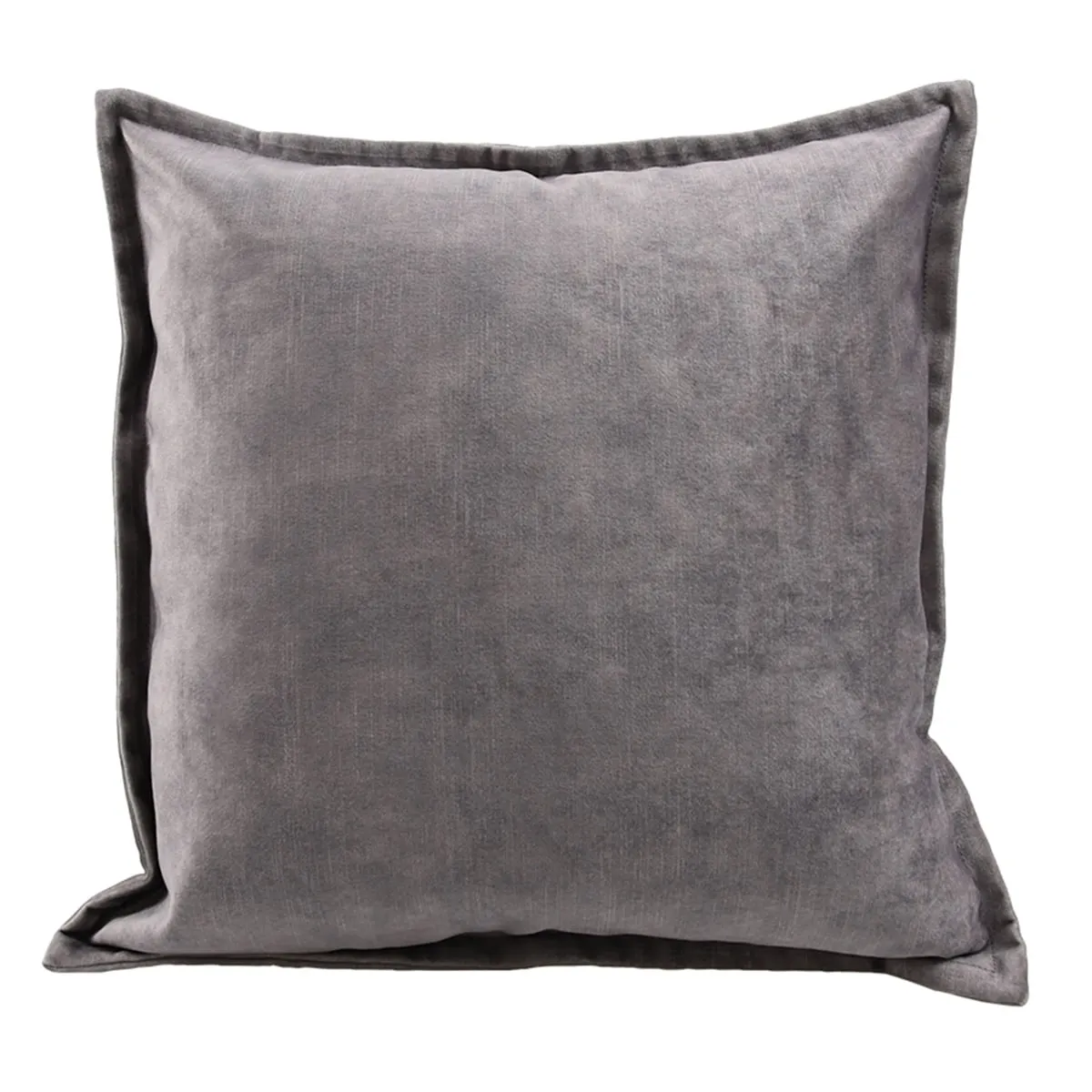 Grey Edged Cushion, Square Polyester | Barker & Stonehouse