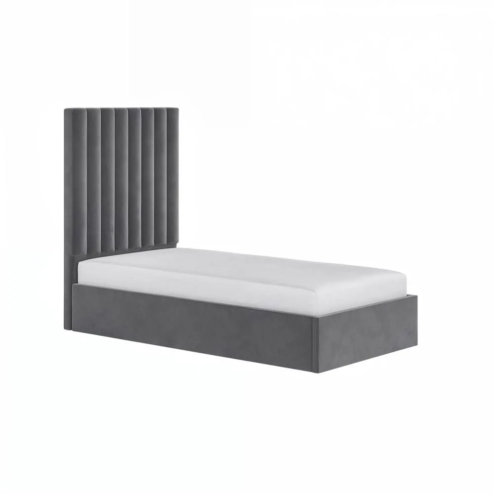 Flair Everley Single Ottoman Bed in Grey 5
