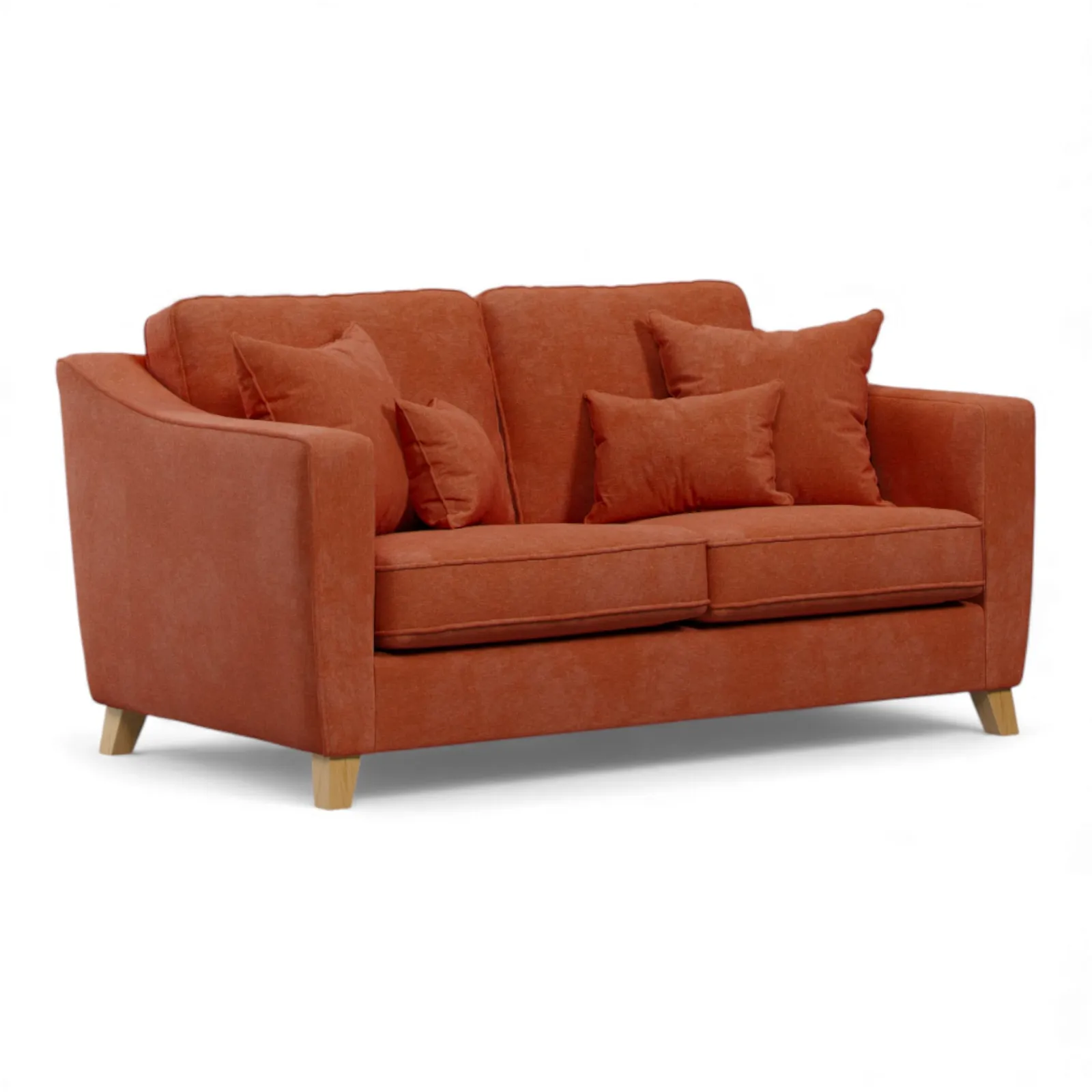 The Great Sofa Company Jackson 2 Seater Chenille Sofa in Terracotta 2