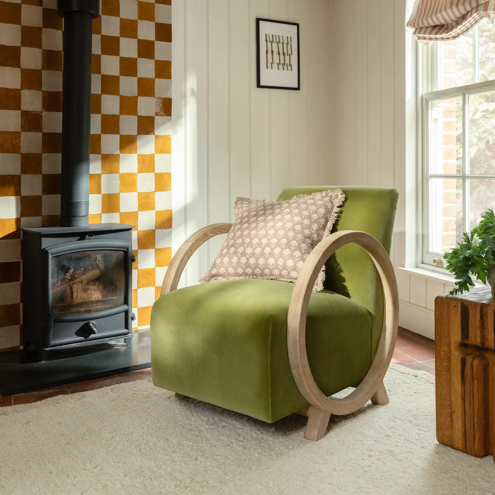 Kerris Armchair, Green Oak | Barker & Stonehouse 2