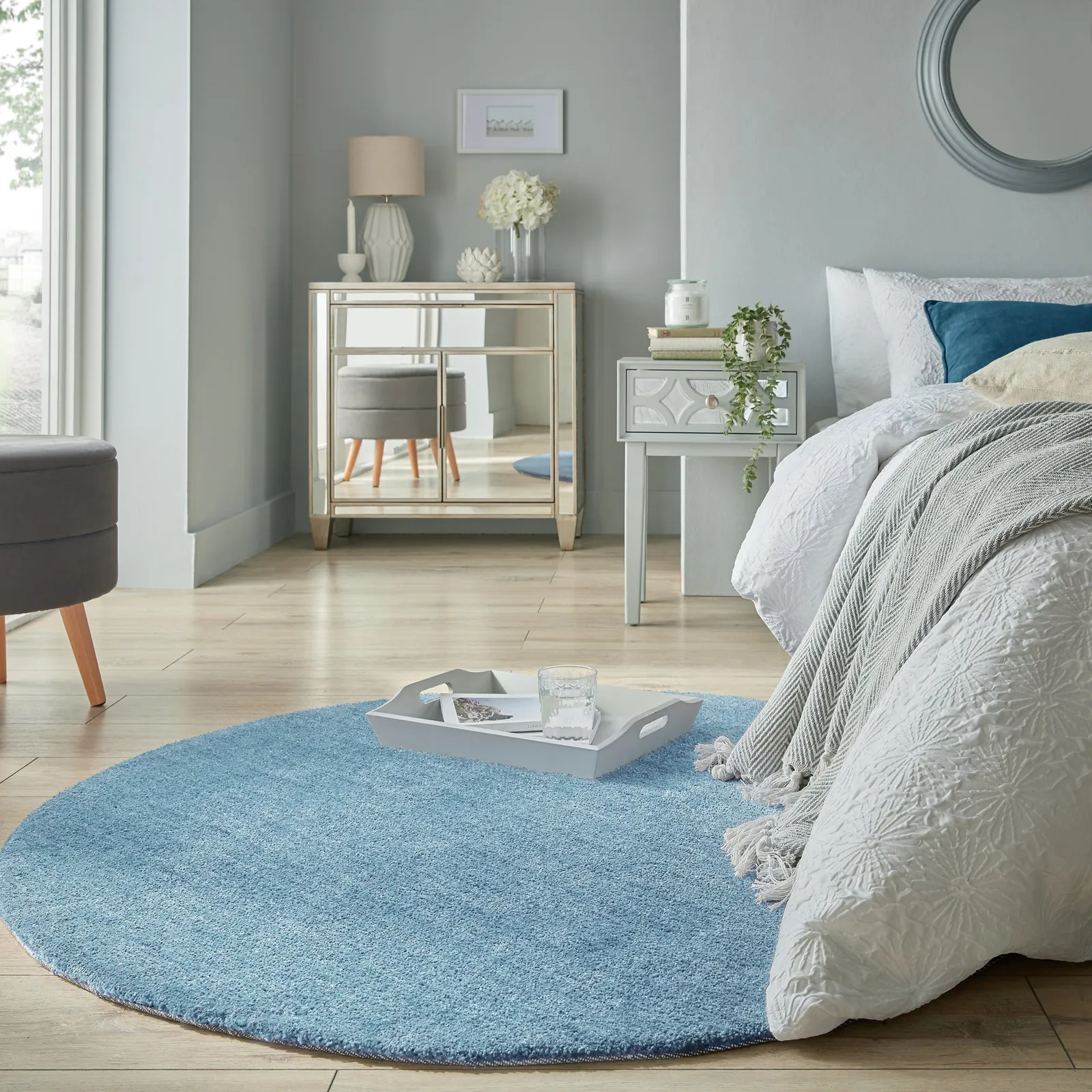 Isla Circle Rug Isla Ashley Blue
