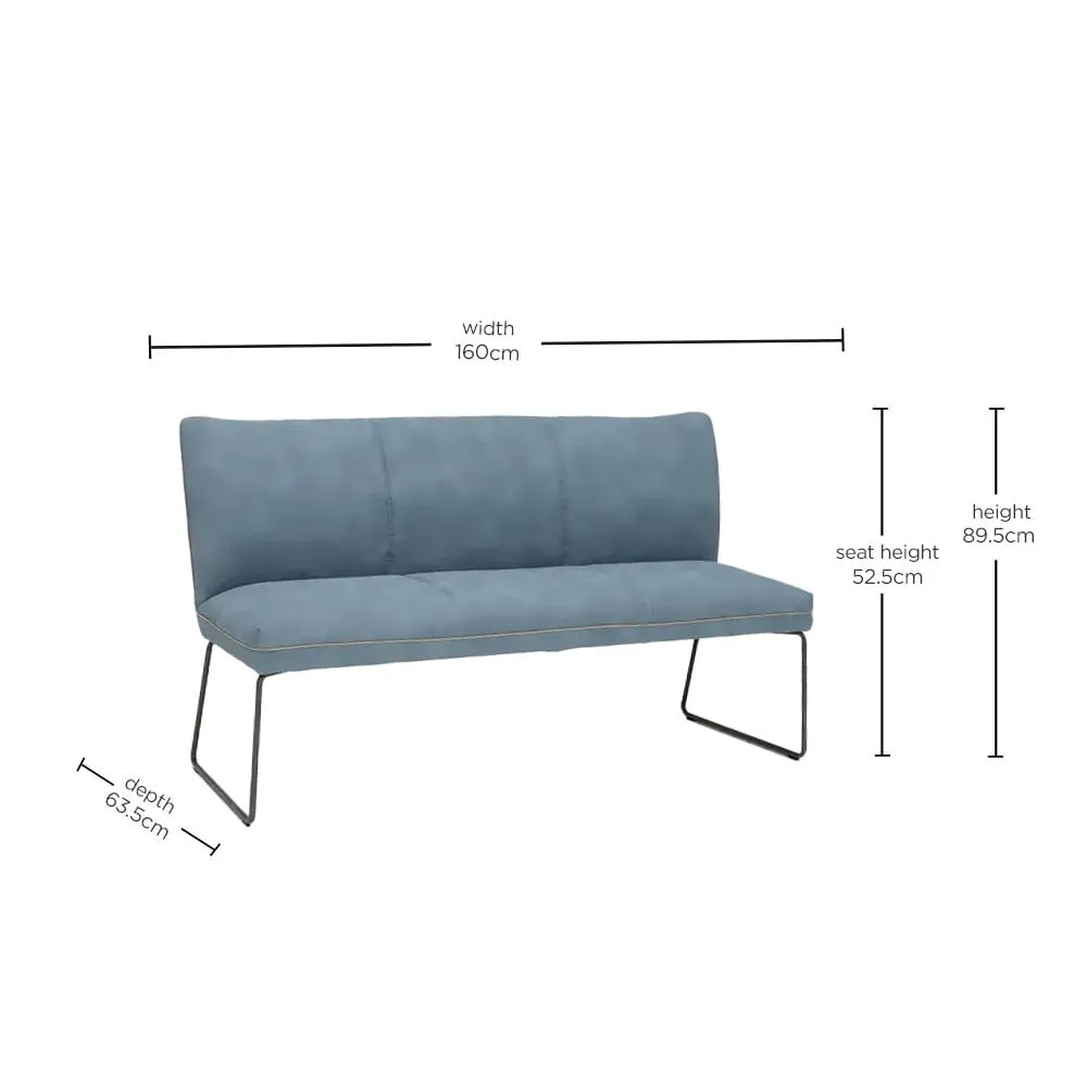 Bridgford Loveseat Sofa, Blue | Barker & Stonehouse 4