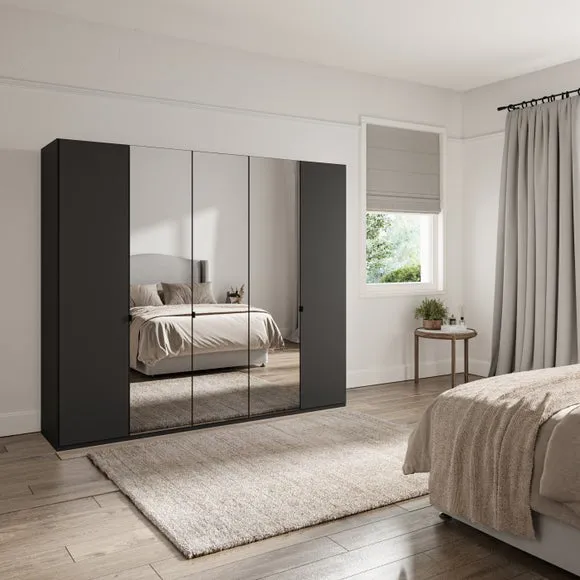 Wiemann Kahla 5 Door Mirrored Wardrobe 1