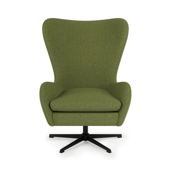 Kuvert Soft Marl Swivel Chair, Moss 3