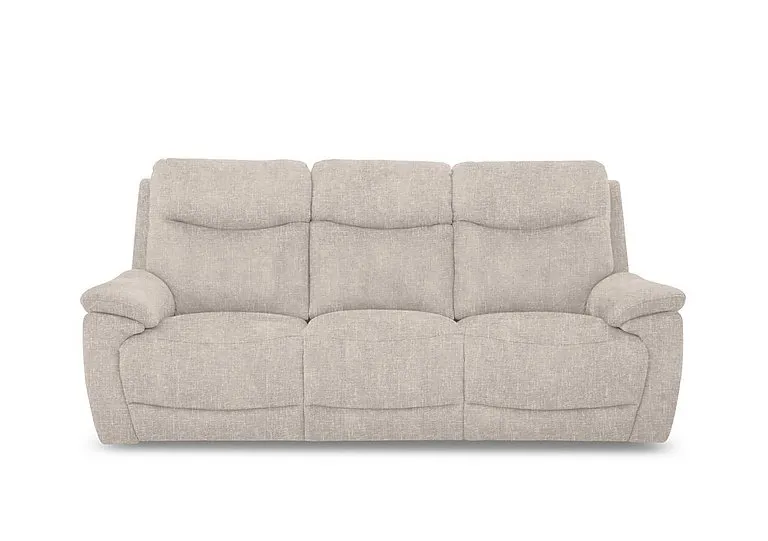 Sloane Fabric 3 Seater 3 Cushion Power Recliner Sofa with Power Headrests - Anivia Nature - Sofas and Armchairs - In Time for Christmas