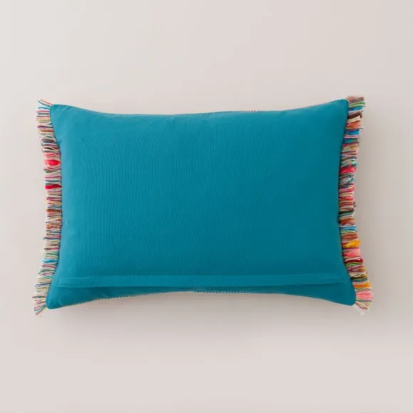 Ava Fringe Cotton Rectangle Cushion 5