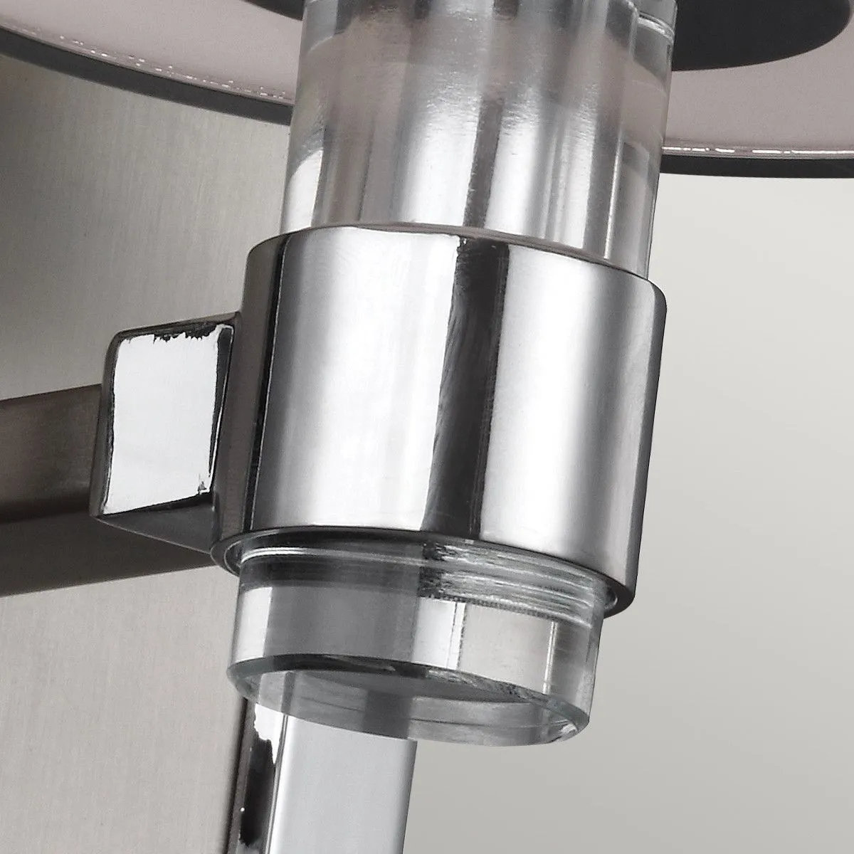 Netlighting Prospect Park 1 Light Indoor Wall Light Satin Nickel Chrome Chrome E27 in Grey 4