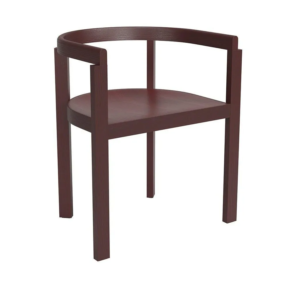 Fritz Hansen After Dining Chair Ash Burgundy 2
