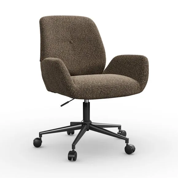 Ginny Boucle Swivel Office Chair 6