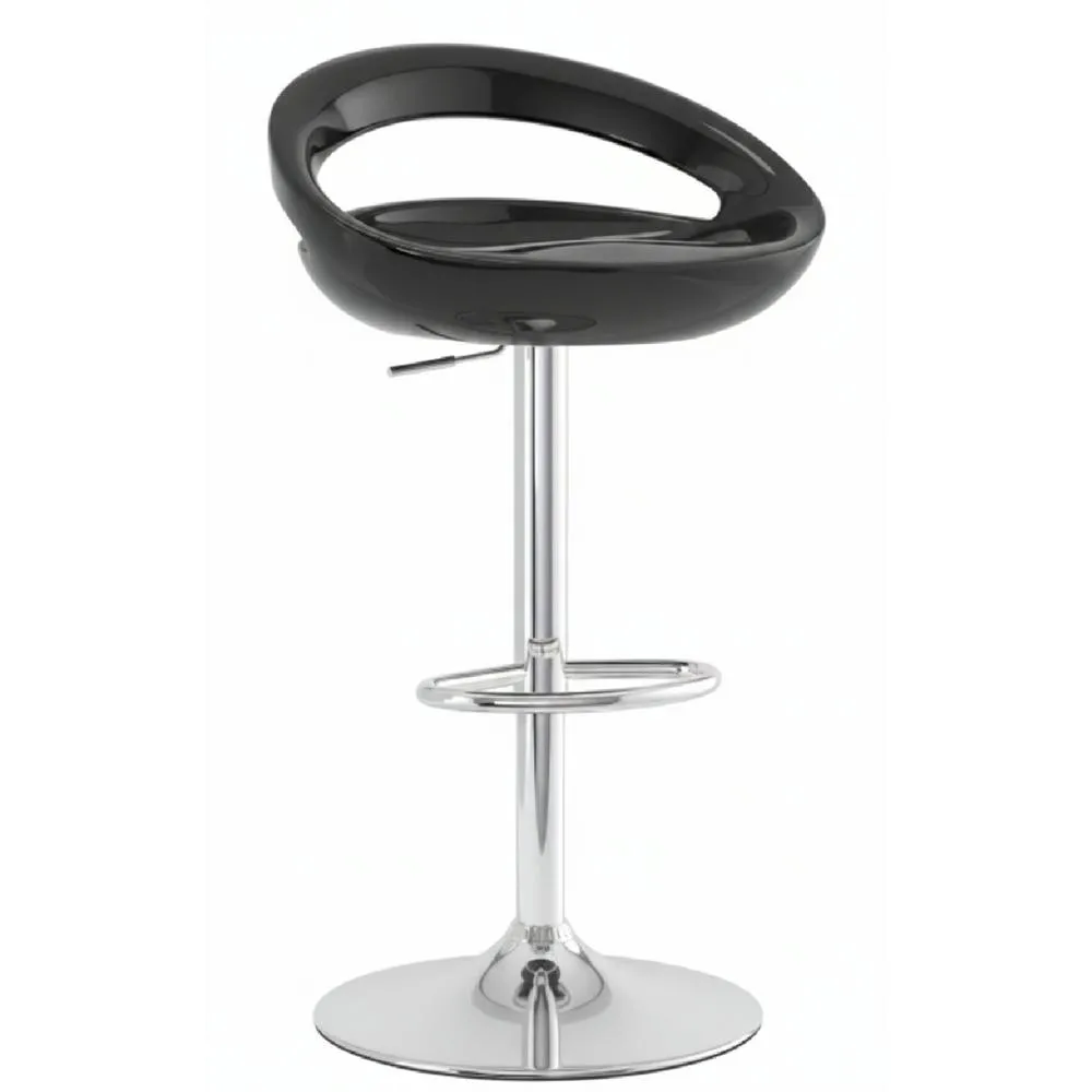 netfurniture Saso Retro Moon in Black Kitchen Stool