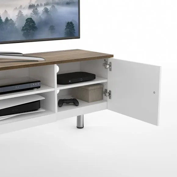 AVF White Sands Extra Wide TV Stand for TVs up to 85” 5
