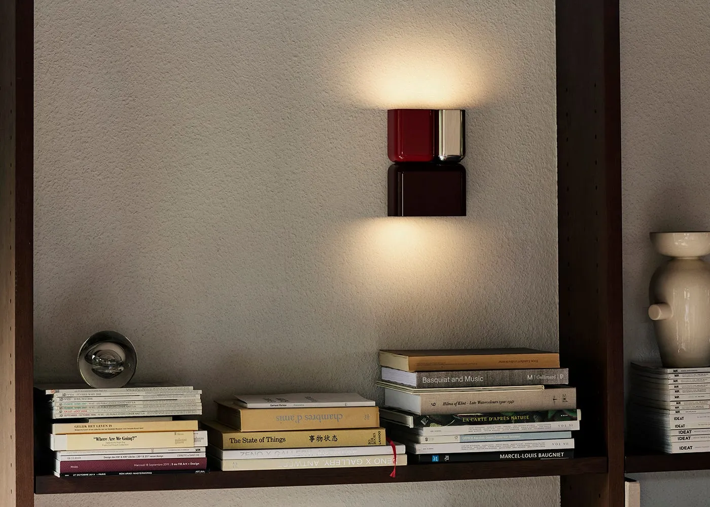 &Tradition Tabata Wall Light Deep Blue & Ivory 3