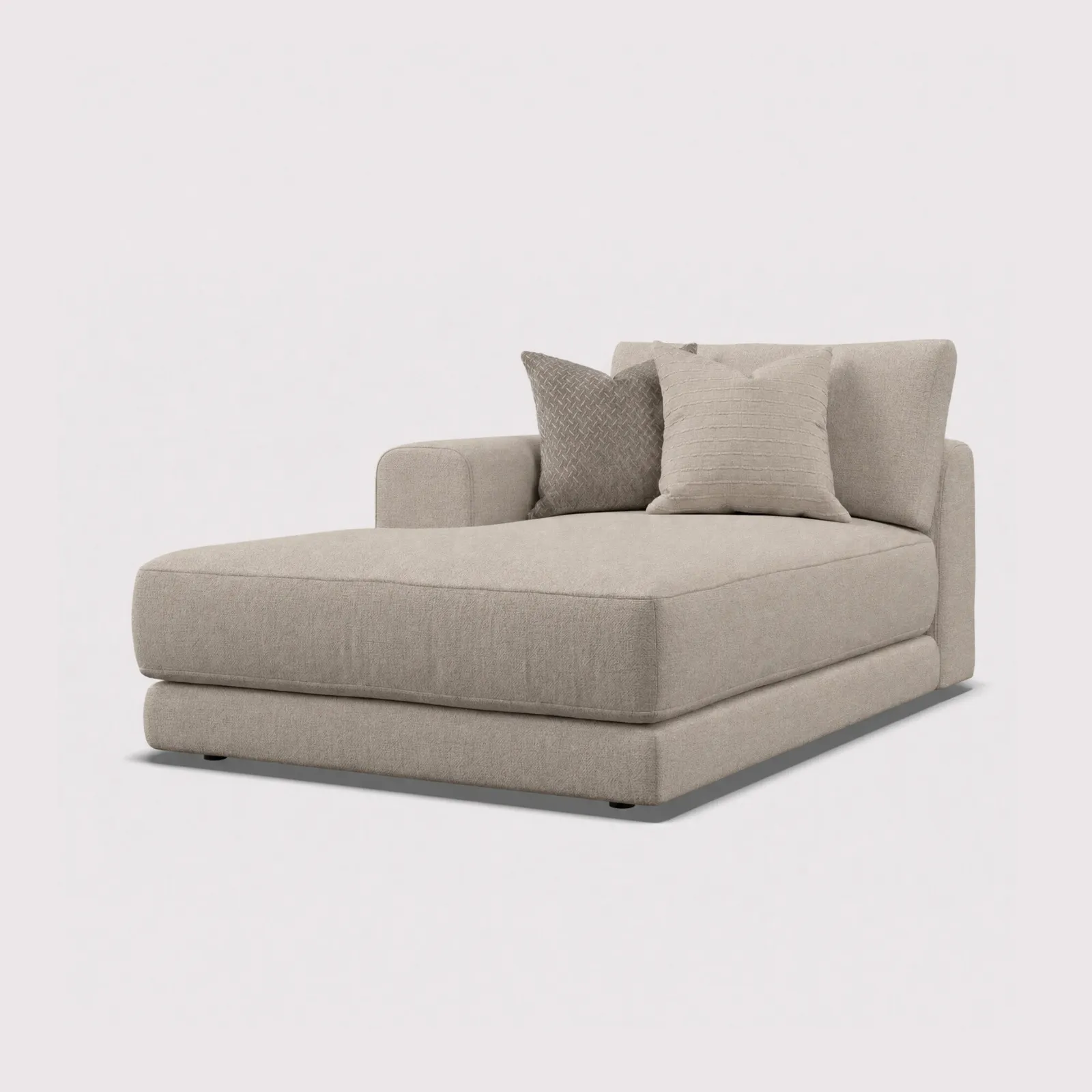 Lomax 1 Arm Chaise Lhf, Brown | Barker & Stonehouse 1
