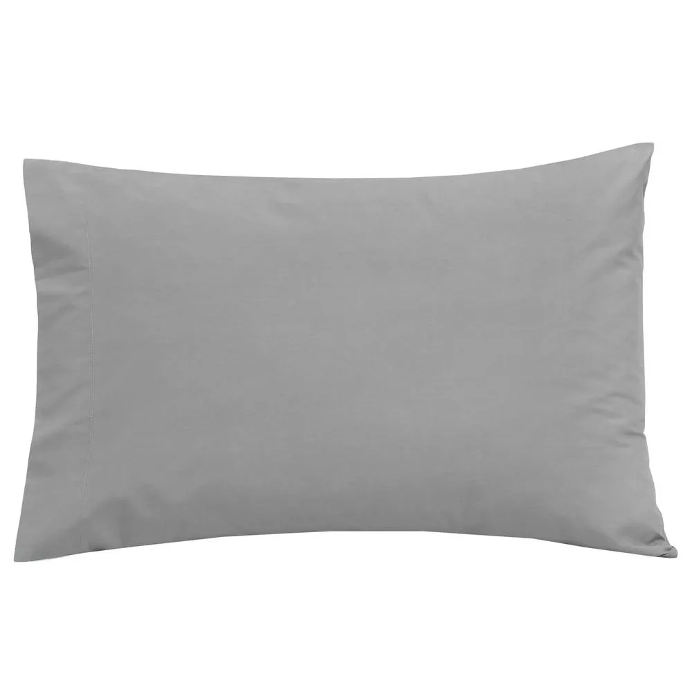 Smart Living Polycotton Bed Linen Luxury Fitted Bedsheet or Pillowcase Non Iron in Grey 2