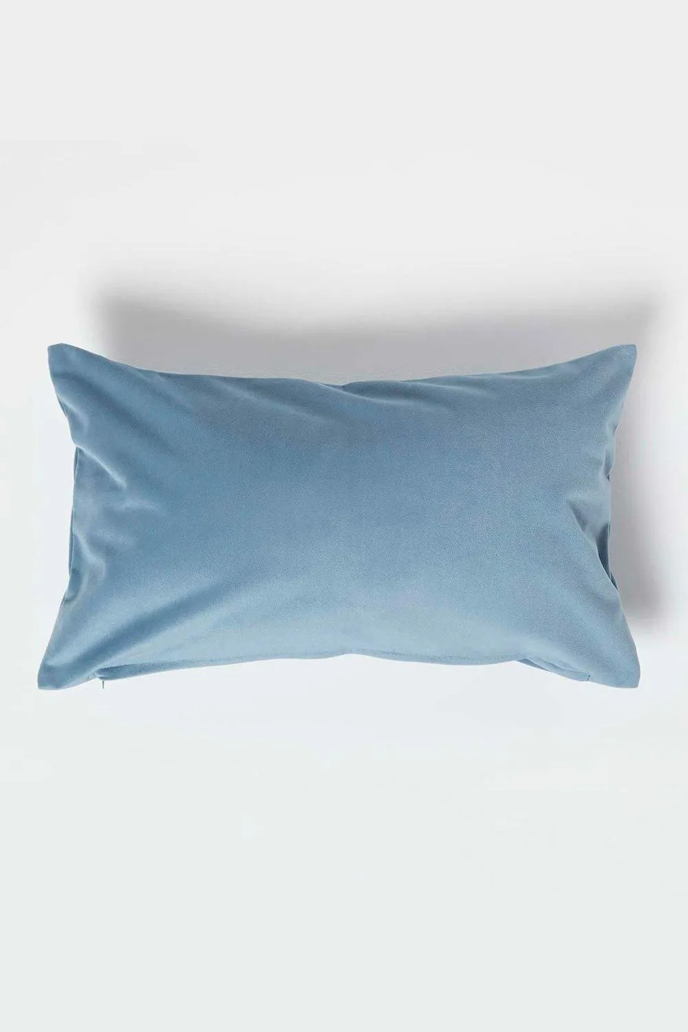 Homescapes Luxury Soft Velvet Cushion in Blue 3