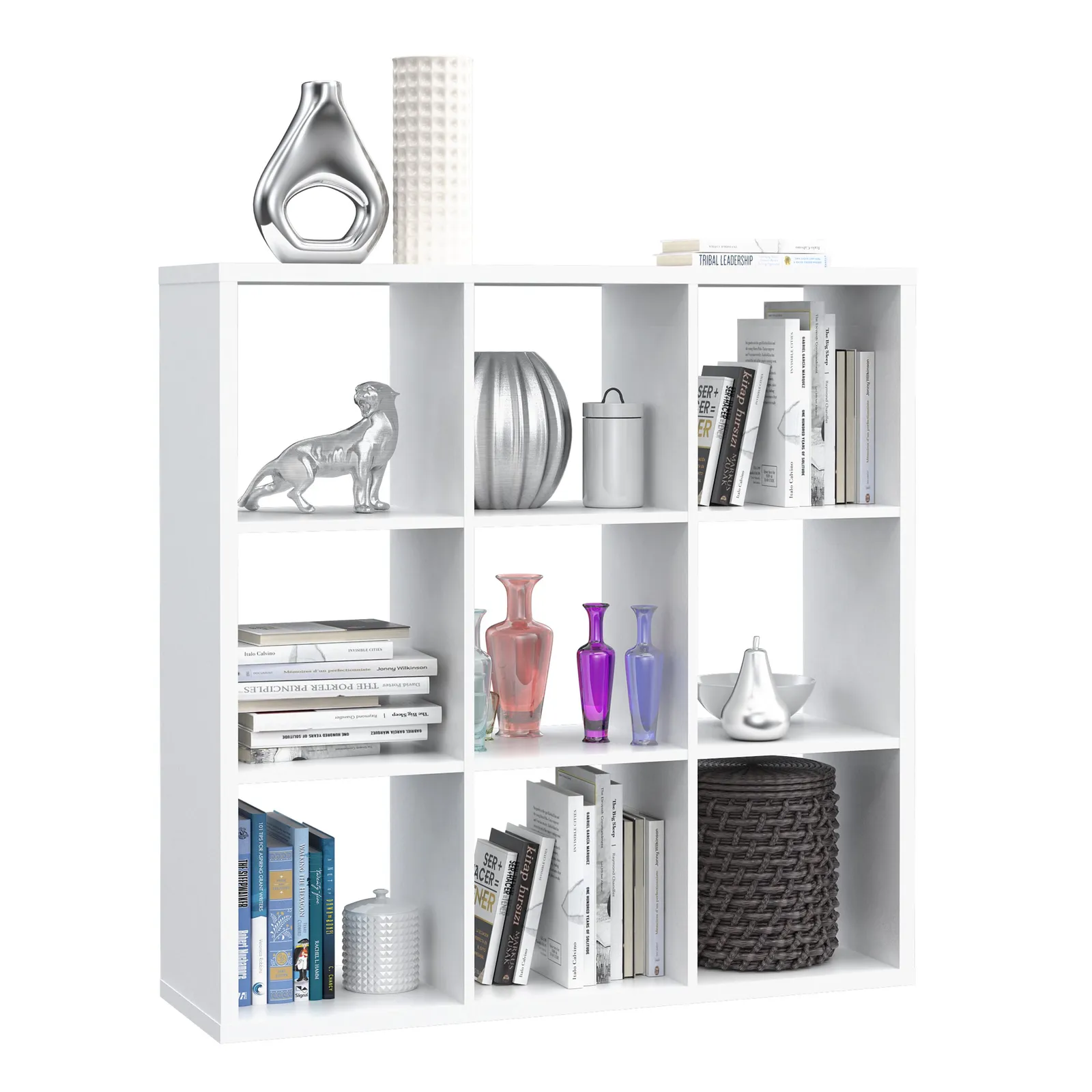 Furniture To Go Mauro 3x3 Storage Unit in White 6