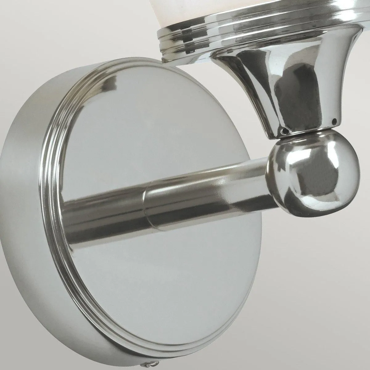 Netlighting Eliot 1 Light Bathroom Wall Light Polished Chrome IP44 G9 in Grey 3