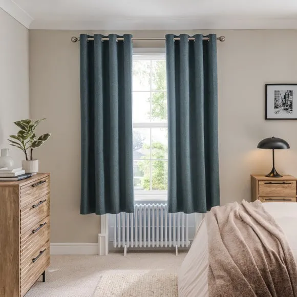 Luna Brushed Eyelet Curtains (Blackout Available) 4