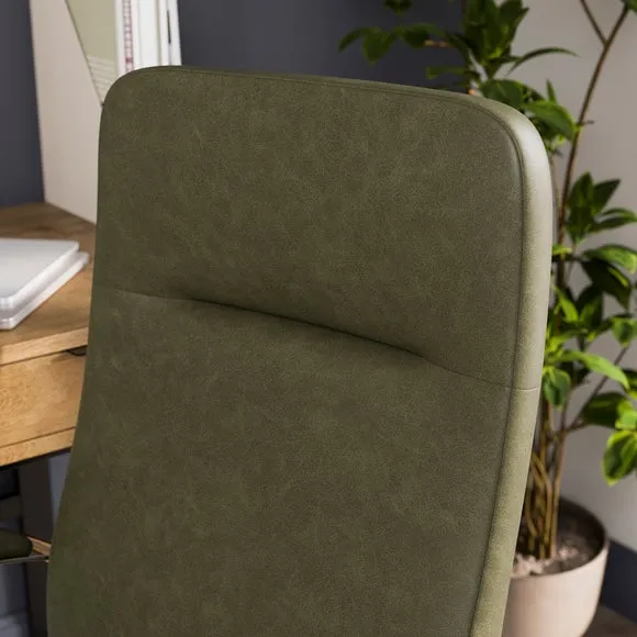 Alderton Faux Leather Office Chair 3
