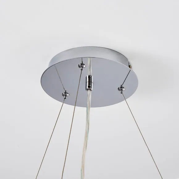 Lilia 3 Light Jewel Semi Flush Ceiling Light 4