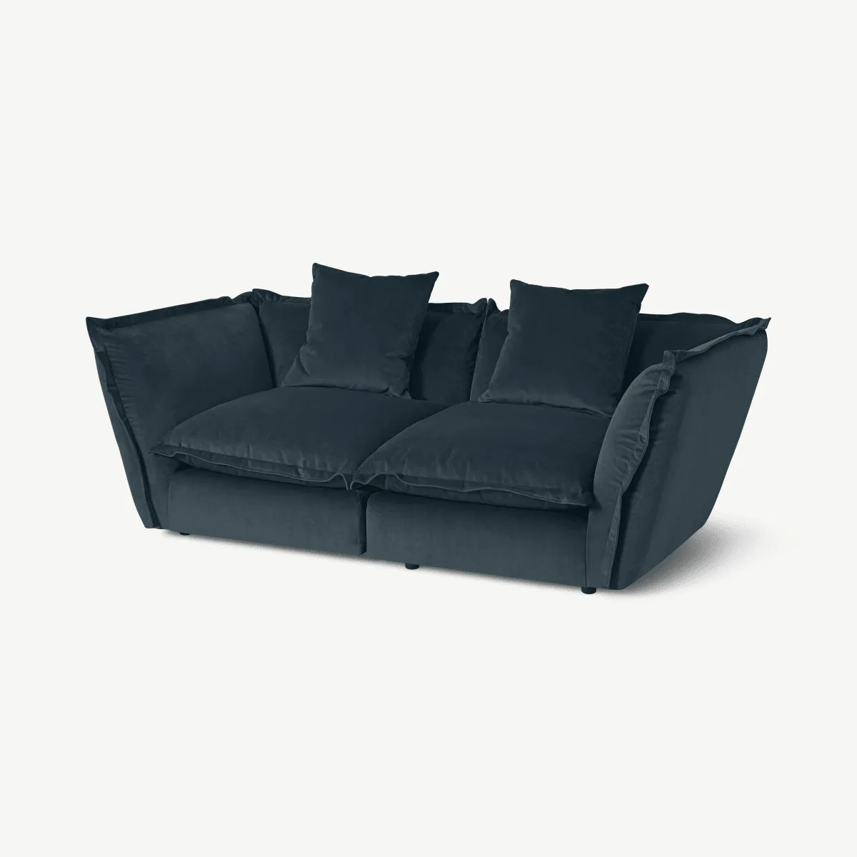 Fernsby 2 Seater Sofa, Navy Blue Recycled Velvet