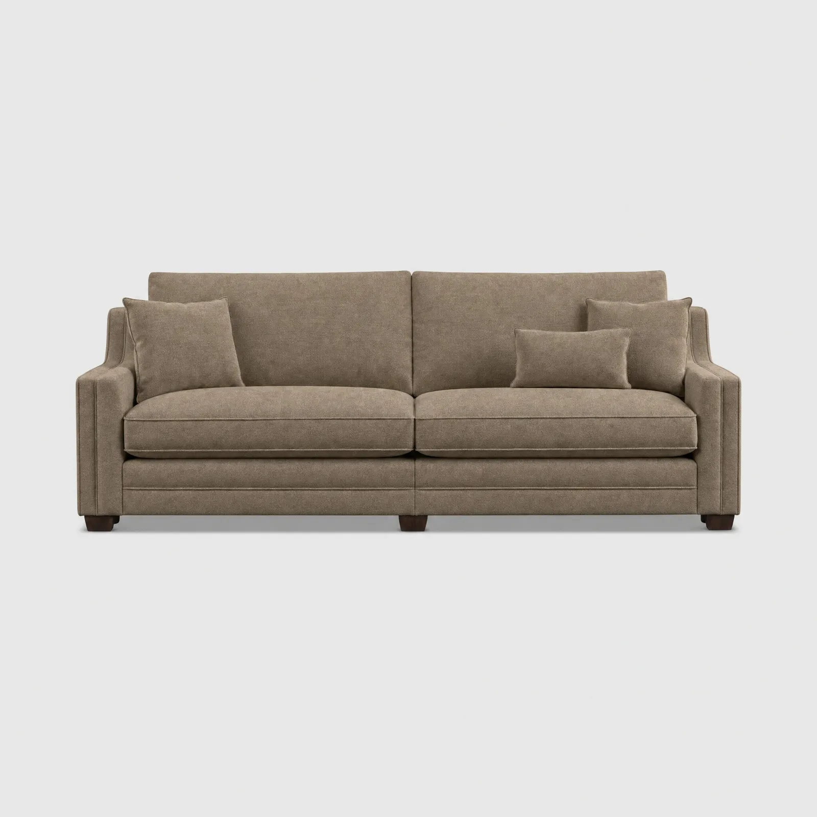 Stirling 4 Seater, Brown Fabric | Barker & Stonehouse 1